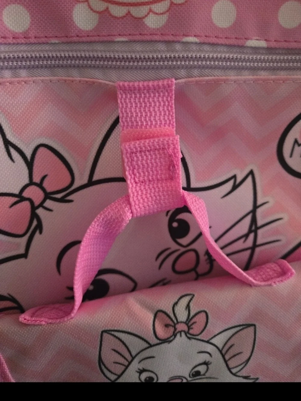 Disney Pink Marie Cat Backpack with Matching Pouch